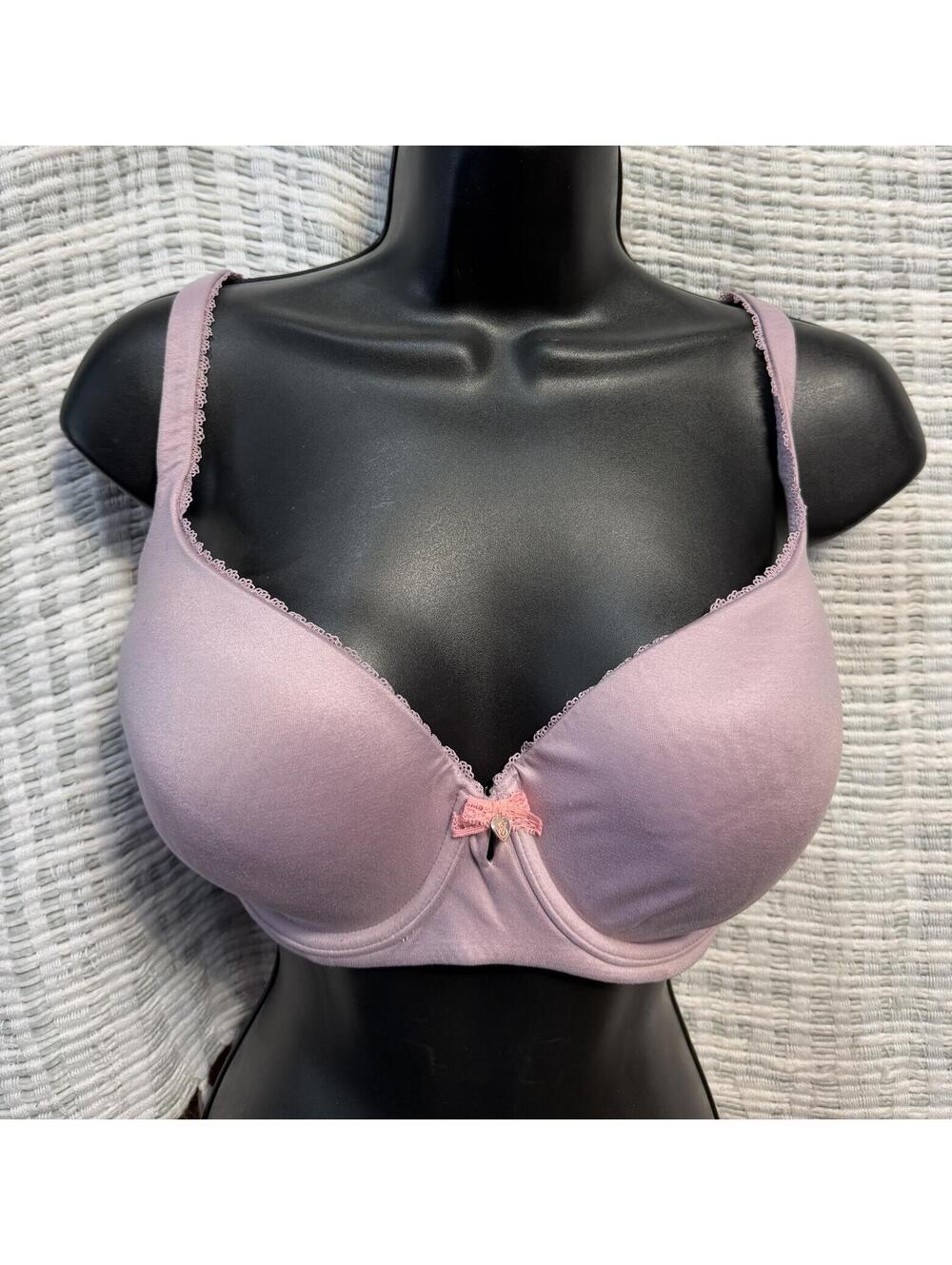 Victoria's Secret Body by Victoria Lavender Lace Trim Demi Bra 36DD